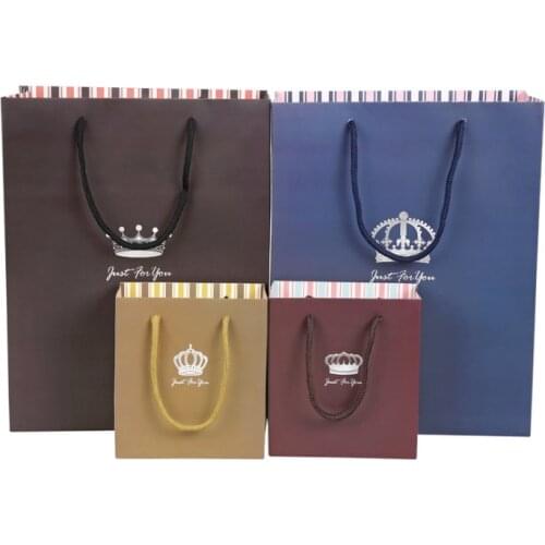 Famous brand clothing packaging brown kraft food packaging paper bags made in china,kraft paper bags with handle --XP2324