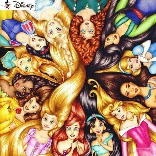 Disney 5D Diamond Embroidery Needlework Kit "Cartoon princess" Diy Diamond Painting Cross Stitch Home Decoration Gift A30343