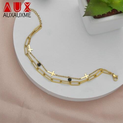 Черные браслеты Auxauxme China At AliExpress