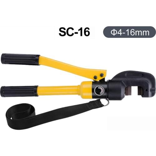 SC-16 Fast Hydraulic Steel Cutter Manual Hydraulic Rebar Cutter Steel Bar Shear Tool 4-16MM Y