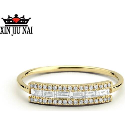 925anillos Silver Simple Mens And Womens 18K Rings Exquisite Super Flash Zircon Diamond Fashion Female Ruby Emerald Girl Ring