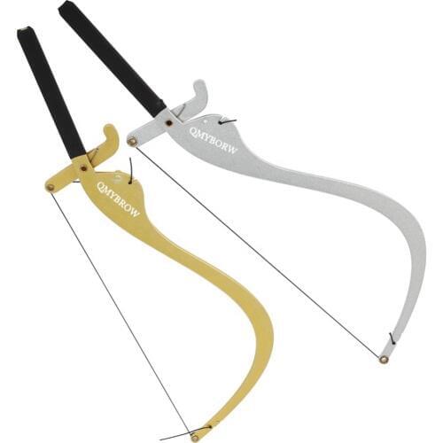 Microblading Line Marker Ruler with 10pcs Pre-made Thread Line Brow Design Measure Tool Measuring Permanent Makeup Supplies