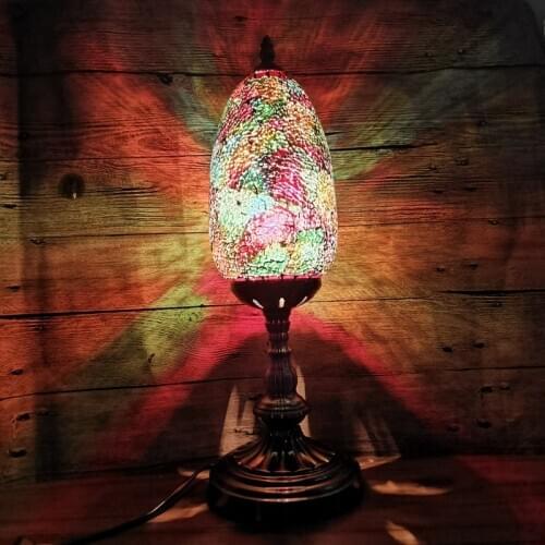 Mosaic romantic living room, bedroom, dining room, cafeteria, hotel, accommodation, glass decorative table lamp