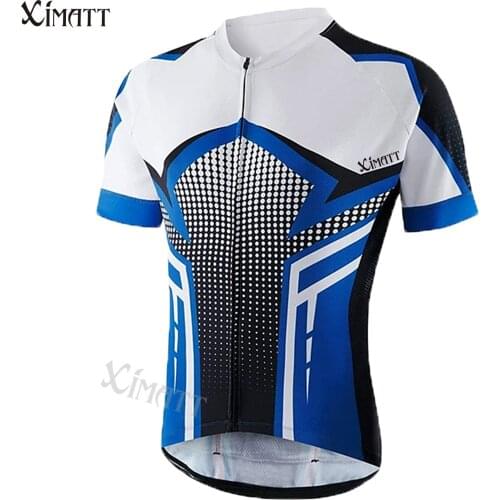 Retro Team Bike Mens Cycling Jersey XIMATT Classic Polyester Quick Dry Breathable Reduce Resistance Sports Short Sleeve