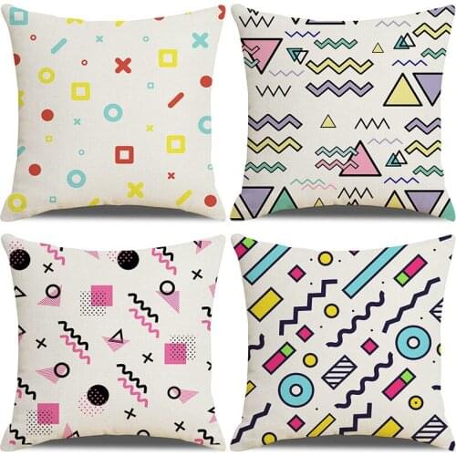 Cross-border pillow ins Memphis geometric patterned pillowcase cushion set pillow cover
