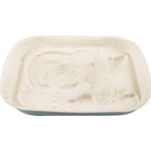 Mint Cream-Pointed Granite Cake Mould