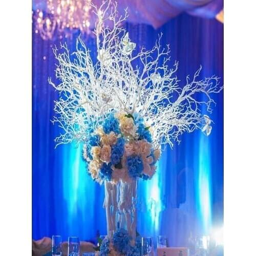 New Arrival Wedding Props Decorations White Coral Tree Branches Ornament Centerpiece DIY Road Leads 10pcs/lot