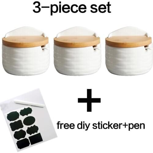 Seasoning Tools Kitchenware Ceramic Flip Seasoning Pot Pepper Salt Cup Seasoning Bottle spice jars seasoning container