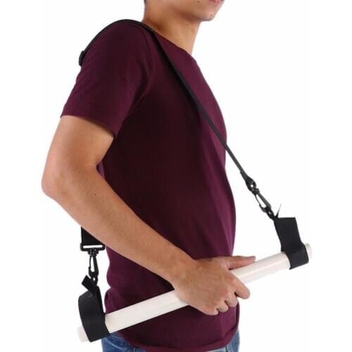 Fishing Rod Carry Nylon Strap Sling Band Adjustable Shoulder Belt Tackle Holder