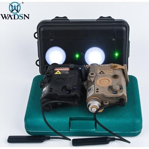 WADSN Airsoft LA-5C PEQ15 UHP Green IR Laser Sight Flashlight Hunting Softair Tactical AN/PEQ15 Weapon Rifle Scout Torch