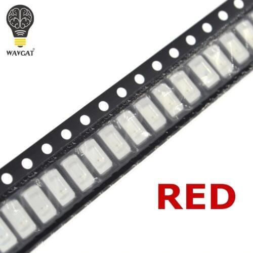 WAVGAT 100pcs 5630/5730 SMD/SMT LED Red 5730 LED Surface Mount Red 2.0~2.6V 620-625nm Ultra brightness Led Diode Chip 8-10LM