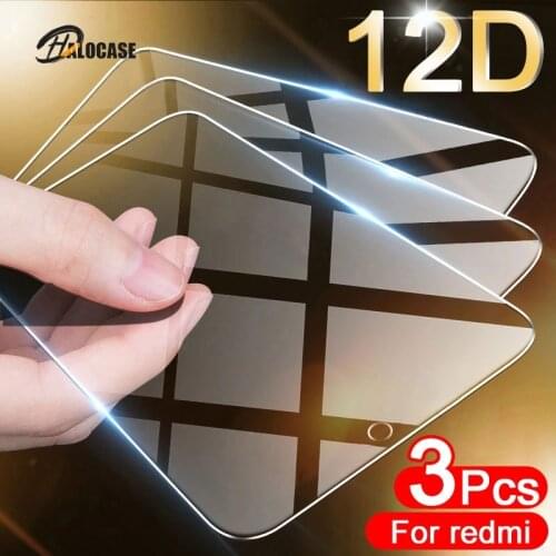 3Pcs Full Cover Tempered Glass For Xiaomi Redmi Note 9 8 7 5 6 9S 10 Pro 8T Screen Protector For Redmi 8A 7A 9 9A 5 Plus Glass