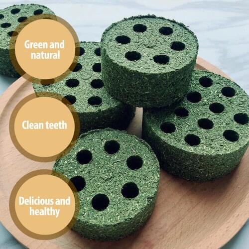 1/3pcs Natural Timothy Grass Chew Toy Rabbits Biting Molar Toy Promote Digestion For Hamsters Guinea Pigs