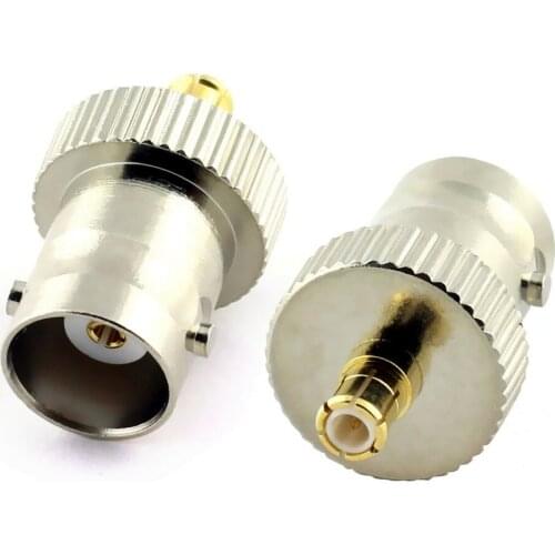 10PCS new BNC female jack to MCX male plug straight RF coaxial connector high quality copper adapter wholesale