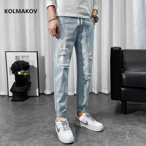 2021 new arrival four seasons jeans men fashion elasticity mens jeans male cotton jeans fashion pants,size 28-36