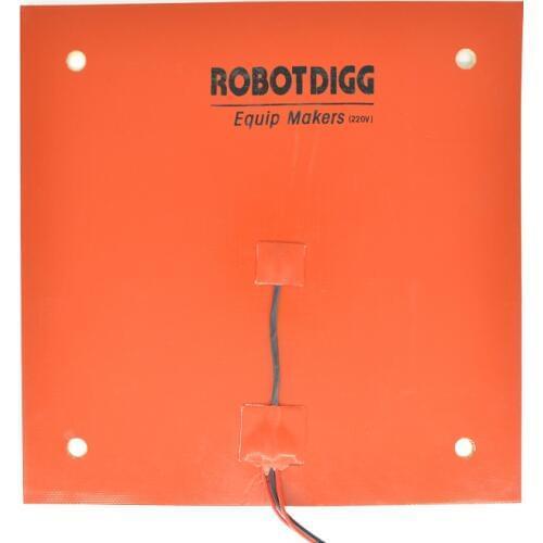 220V 750w 310mm Silicone Rubber Heater Pad for CR-10 3D Printer With 3M Tape