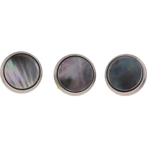 3 Pcs Trumpet Finger Buttons Valve Finger Trumpet Cap Screw Cover for Musical Bass Instrument Trumpet Repairing Accessories,Silv