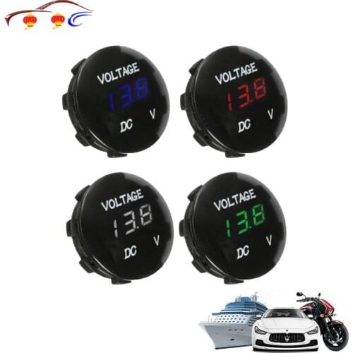 DC 12V-24V Car Motorcycle Waterproof LED Panel Digital Voltage Meter Display Voltmeter Car and motorcycle voltmeter modification