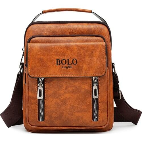 Business Elegant Mens Handbag Shoulder Bag Luxury Designer Soft PU Leather Man Messenger Bag Stylish Male Crossbody Bag Handbag