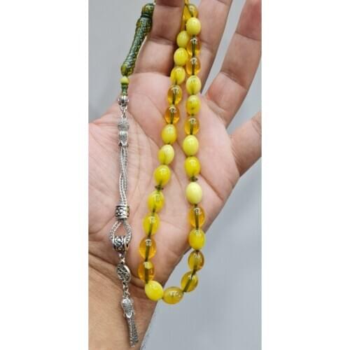 Islamic Tasbih Muslim Rosary Beads 33 Prayer Rosary For Men Bracelet For Men Accessory amber oltu amber stone Handmade Turkey