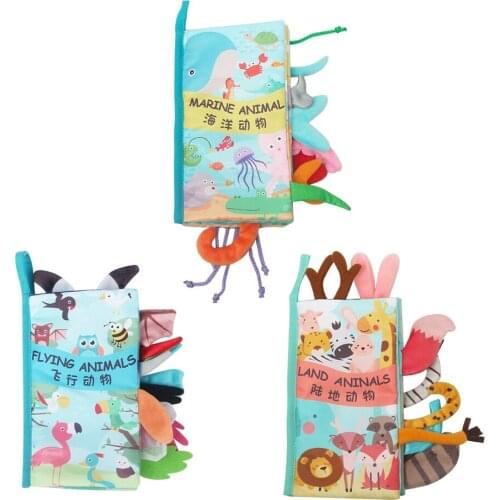 Soft Cloth Book Gift Interactive Books for Newborn Educational Learning Toy