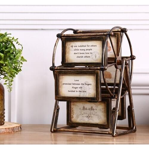 Creative Europe Retro Ferris wheel styling photo frame DIY self-assembled plastic home decorations
