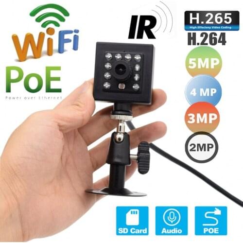 Camhi Small Size WiFi IP Camera 1080P HD Mini Security Camera Micro SD Onvif 940 Night Vision Remote Pets Monitoring Audio P2P