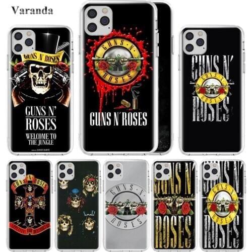 Soft Case For Apple iPhone 12 11 Pro Max X XS XR 7 8 6 6S Plus Fundas Guns N Roses Time Capa 5 S SE 2020 Sac Phone Carcasa Coque