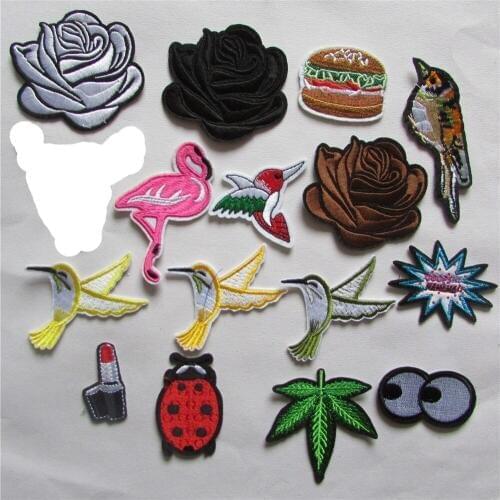 2016 year new arrive fashion style hot melt adhesive applique embroidery patches stripes DIY clothing accessory C5213-C5233