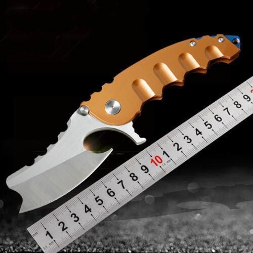 Outdoor camping with sharp axe multifunctional mini axe bending outdoor folding knife wholesale meat cleaver sashimi knife 14cm