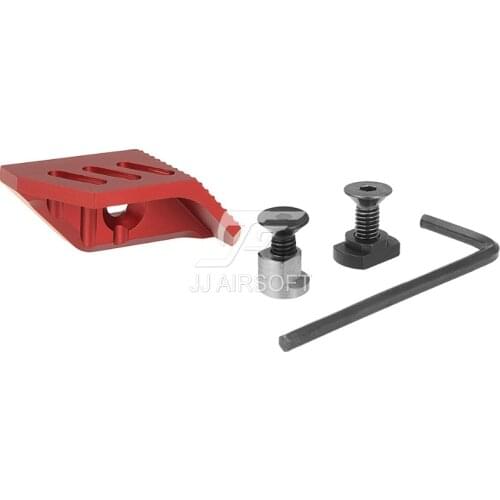 ACI TMRS Left Thumb Rest hand stop Handstop for KeyMod & M-LOK CNC Version (Black/Red/Tan/Silver)