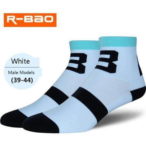 R-BAO New Cycling Socks Breathable Wicking Quick Dry Men Sports Socks Top Quality Wear-resistant deodorant Bike Bicycle socks