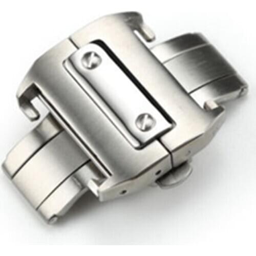 18mm 21mm Stainless Steel Deployant Clasp Buckle for San 100 Watch Band Strap And Tool