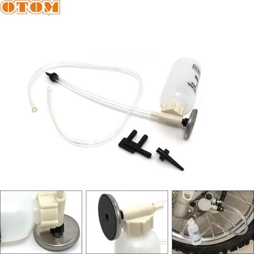 OTOM Motorcycle Brake Fluid Waste Oil Collection Bottle Reservoir Rear Master Cylinder Tank For ATV UTV Car Motocross Universal