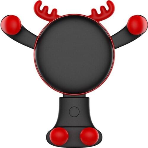 Merry Christmas Gift 10W Wireless Charging Gravity Linkage Car Air Outlet Phone Mount Holder