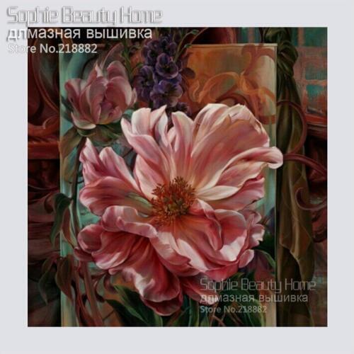 2018 Special Offer New Diamond Embroidery Russia Flowers Diy Painting Full Mosaic Picture Pattern Cross Stitch Rhinestone Oil