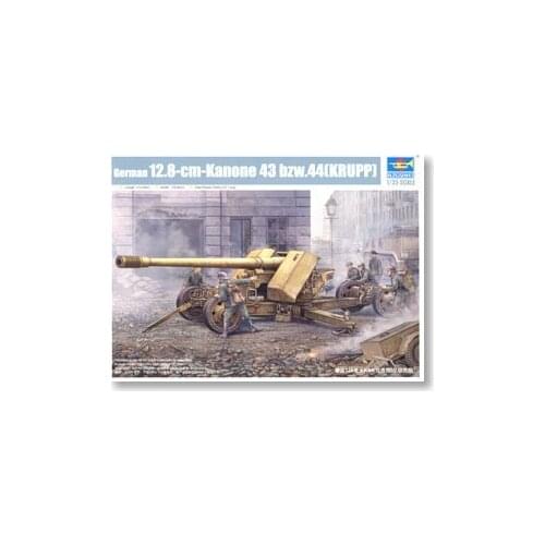 Trumpeter 1/35 scale model 02317 Krupp 12.8CM Kanone 43 bzw.44 Krupp Pak44 traction heavy anti-tank gun