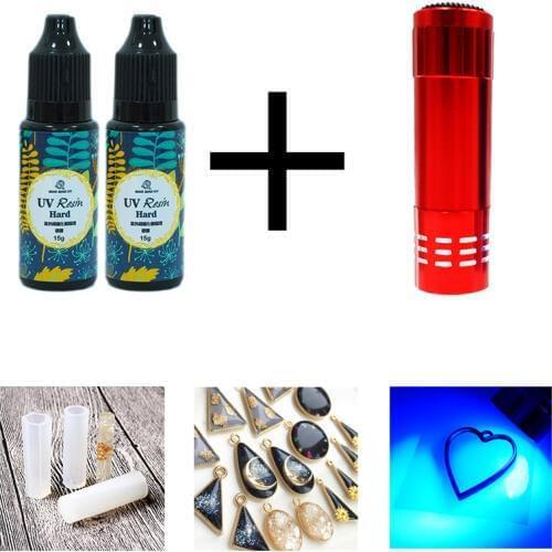 Hard uv resin Wholesale 3 Size DIY Fast Curing UV Clear Hard Resin For Making Jewelry Handicrafts epoxy resin