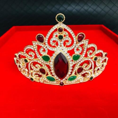 Trendy Crown Bride Headband Bridal Tiaras Crystal Wedding Hair Accessories Headdress Wedding Tiara And Crown For Women