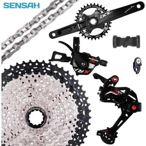 SENSAH MTB 1*12 Speed Groupset Rear Derailleur Shifter Crankset Chain 11-46T 50T 52T Cassette 12S Freewheel Group Set for HG hub