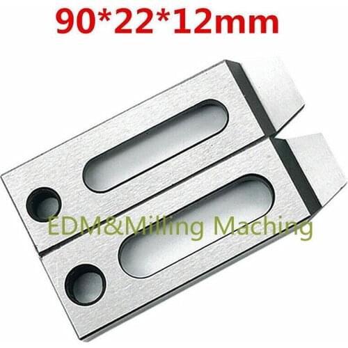 2x CNC Wire EDM Stainless Jig Holder Clamp 90x22x12mm M8 Screw Wire Cutter Claw For Wire EDM Clamp Mill Tool