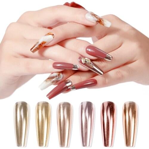 1PC Nail Polish Glitter Air Cusion Magic Mirror Pen Holographic Laser Solid Chrome Pigment UV Gel Manicure Nail Art ​Tool Te#63