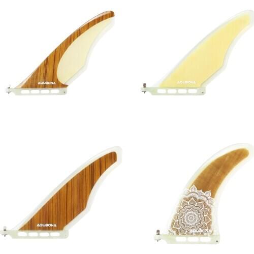10 Inch Single Sup Bamboo/Wood/Carbon Surfboard Race Fin For Surfing