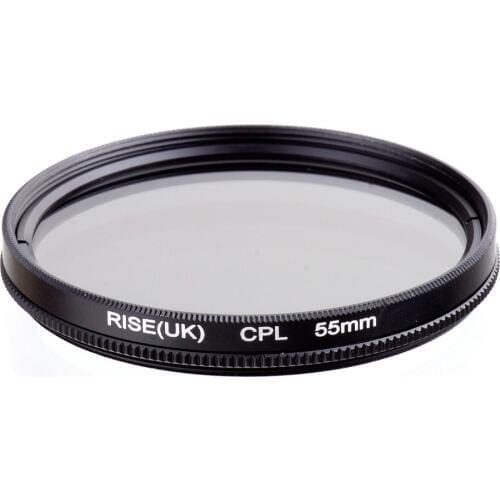 10 pcs RISE(uk) 55mm Circular Polarizing CPL C-PL Filter Lens 55mm For Canon NIKON Sony Olympus Camera