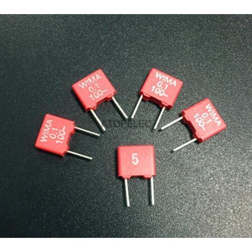 10pcs WIMA 0.1uF/100V 5% MKS2 Film Capacitor Hi-Fi Audio 104J