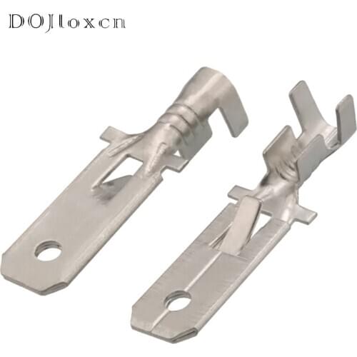 20 Pcs H62 Brass Tinned 6.3mm Automotive Connector Male Terminal For Car Battery Car DJ611-6.3A