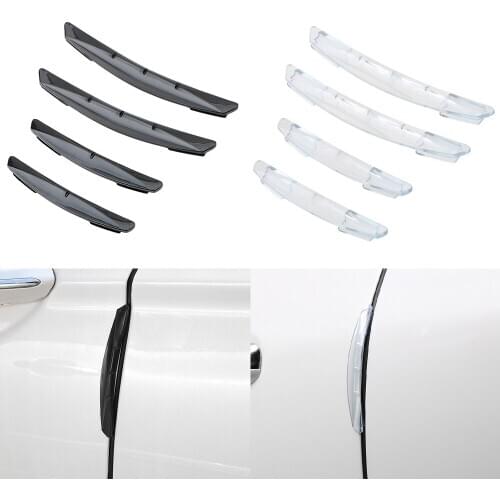 4Pcs/set Door Edge Guards Car Sticker Molding Protection Strip Scratch Protector Anti-collision Adhesive Trim