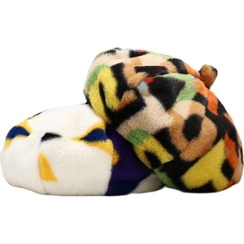 2020 Autumn Winter Graffiti print warm cotton Octagonal Hats for women and girl Berets Painter hat Beanie cap 22