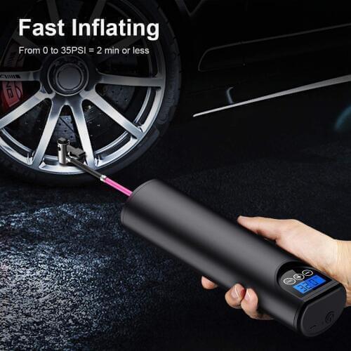 Wireless pump for car tyre inflator USB charger 12V Portable Compressor Cars Digital Display Tire electric pump for Bicycle boat