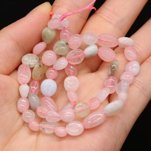 100% Natural Stone Morgan Beads Loose Scattered Crystal Bead for Jewelry Making Handmade Necklace Bracelet Gift